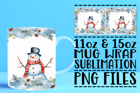 Charming Watercolor Holidays Mug – A Festive Craft Design for Local Branding