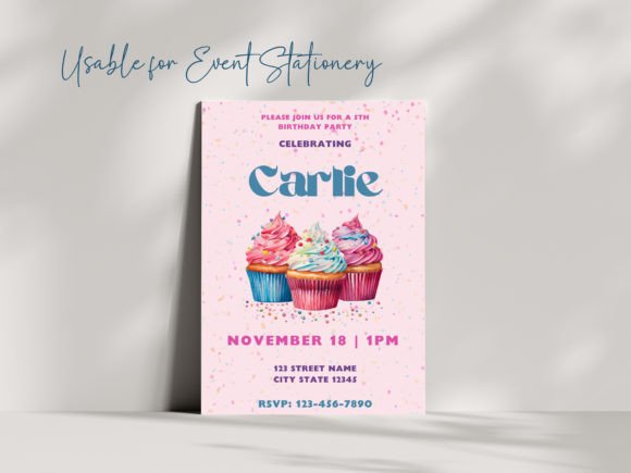 Cupcake Watercolor Clipart for Crafts & Creative Branding