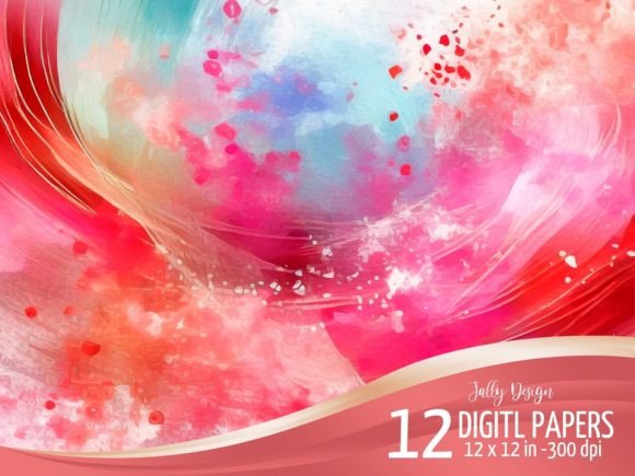 h1Cherry Pink Watercolor Explosion Backgrounds for Digital Sellers/h1
