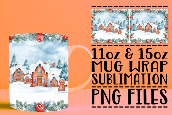 Magical Watercolor Holidays Mug: A Crafts-Inspired Design Asset for Seasonal Branding