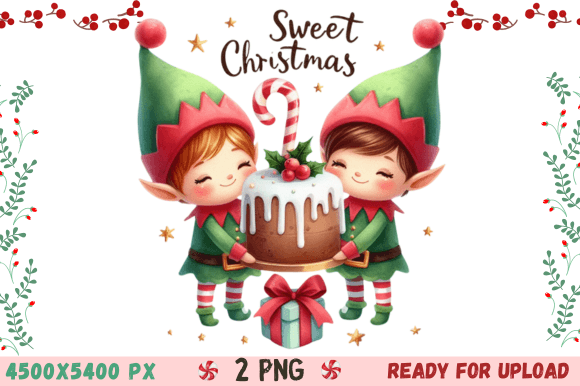 Sweet Christmas Elves: A Print Templates Gem for Holiday Content Publishing
