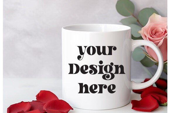 Valentine's Day White Mug Mockup 70 for Mugs & Craft Lovers