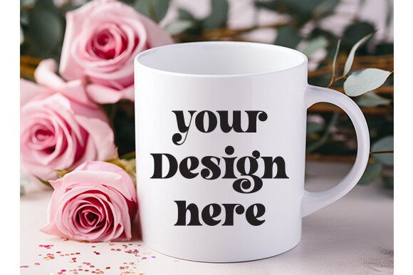 Valentine s Day White Mug Mockup 84 Brings Festive Charm to Digital Product Lines