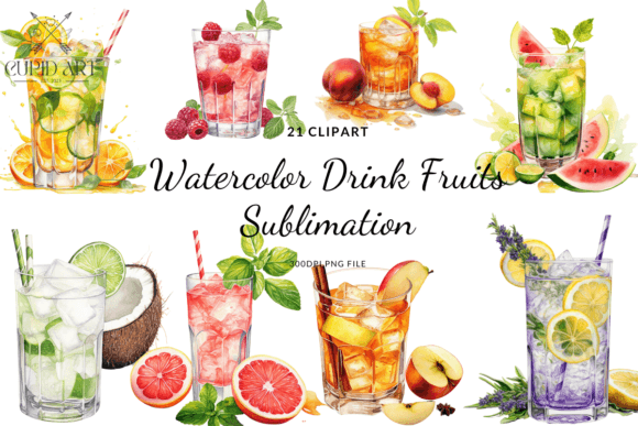 Watercolor Drink Fruit Sublimation: A Crafts Designer’s Take on Real-World Brand Use