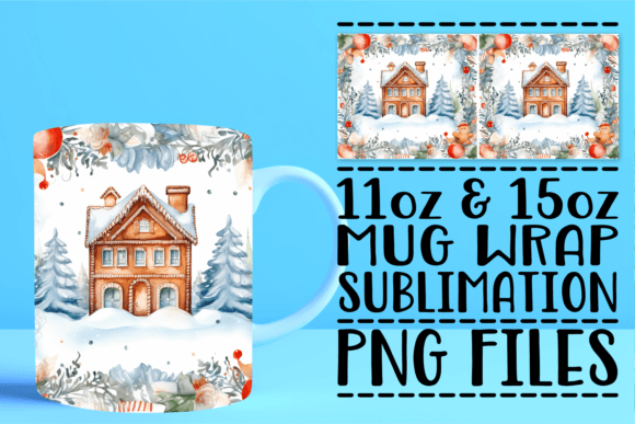 Watercolor Xmas Elegance Mug – A Festive Craft Design for Digital Sellers