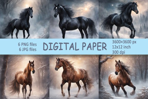 Winter Horse Digital Paper Background: A Designer’s Honest Review
