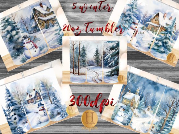 Winter Watercolor Snowman Tumbler Png: A Crafts-Inspired Design Asset for Seasonal Branding
