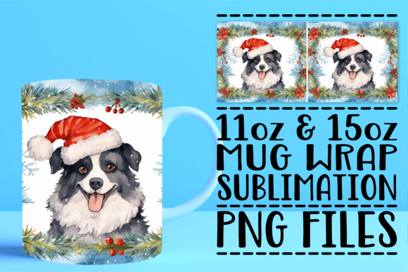 Xmas Blessings Watercolor Mug – A Crafty Design Asset for Holiday Content